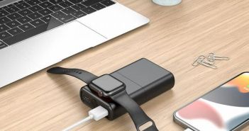 Revolutionäre All-in-One Lösung für iPhone & Apple Watch: Die revolt 3in1-Wireless-Powerbank (Foto: PEARL-GmbH)